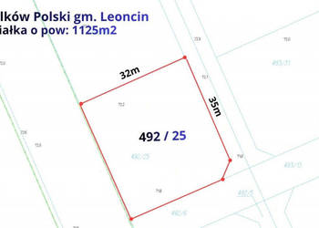 Działa budowlana 1125m2, Wilków Polski