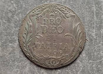 J24) SZWAJCARIA srebro - 10 Schilling - 1809 r. - B
