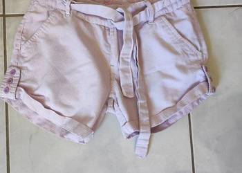 krótkie spodenki szorty bermudy denim  wiązane z kieszeniami