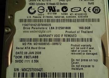 Dysk Twardy WD 160 GB