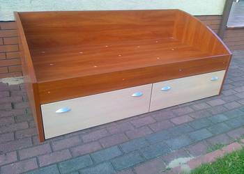 Łóżko pojedyncze z szufladą 180x80 rama materac