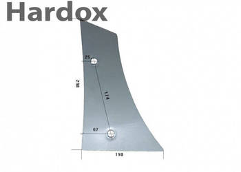 Pierś HARDOX 122201/P części do pługa SUKOV