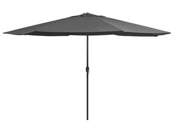 vidaXL Parasol ogrodowy na metalowym słupku, 390 cm, antracytowy(SKU:47380)