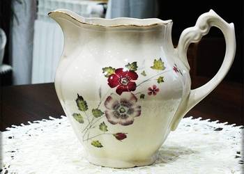 Dzbanek Chodzież Porcelit sygnowany Mlecznik powojenny z lat 50-tych PRL