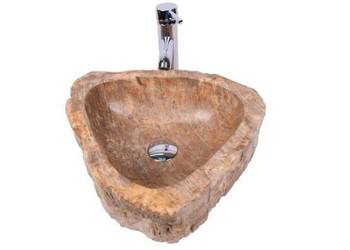 Fossil Wood SMALL SALAWATI - SW31 kamienna umywalka nablatowa INDUSTONE