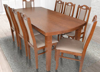 Stół Dębowy KLOZE + 6 krzeseł ARMANDO Plus