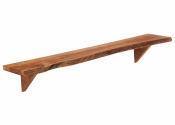 Półki ścienne 2 szt 110x20x18 cm lite drewno akacjowe WM-337824