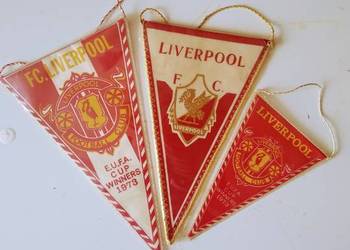 Proporczyki 3 szt. ANGLIA Klub Piłkarski F.C. Liverpool herb