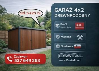 Mały Garaż Ogrodowy|Wiatka Ogrodowa - ESSTAL -