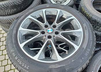 Koła aluminiowe 225/50 BMW X5 19” z oponami zimowymi, czujniki, oryginał