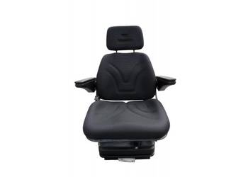 Fotel z amortyzacją pneumatyczną, FUNKCJĄ PŁYWAJĄCĄ, podłokietnikami i zag…