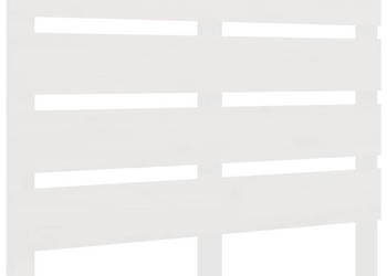 Wezgłowie łóżka białe 90x3x80 cm lite drewno sosnowe WM-821328