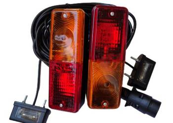 Zestaw lamp do przyczep rolniczych +oświetlenie tablicy