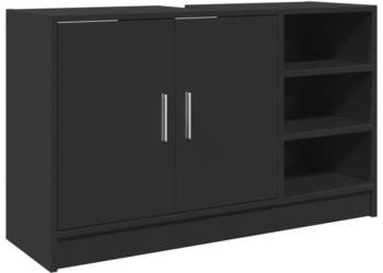 Szafka pod umywalkę czarna 90x29x55 cm WM-848123
