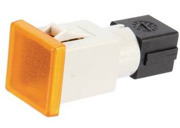 Kontrolka kwadratowa, 12/24V pomarańczowa przykręcana 22.5x22.5 mm Cobo 09…