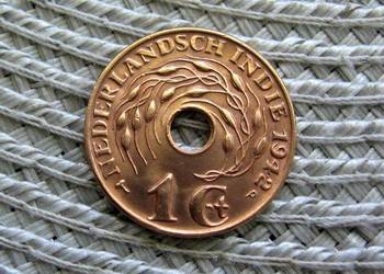 Holenderskie Indie Wschodnie 1 Cent 1942r - P - Ładna