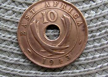 Brytyjsa Afryka Wschodnia 10 Cent 1943r