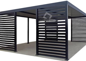 CarPort PREMIUM - wiata samochodowa 5x5 - antracyt  CP113