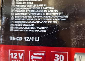Wkrętarka akumulatorowe Einhell TE-CD 12/1 Li 12 V