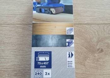 Taśma szlifierska 2x (pas bezkońcowy) 75x457mm A240 Lux Tools