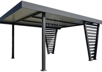 Carport V PREMIUM 4x5m Wypełnienie panelami Wiata samochodowa TS1262