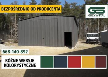 Garaż blaszany + Duża Brama | Hala Stalowa | Garaże Magazyn  – GRZYWSTAL