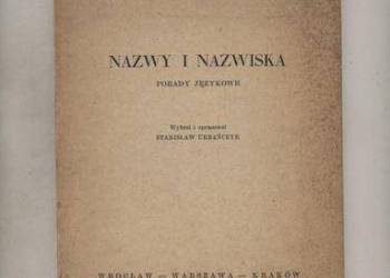 Nazwy i nazwiska   Porady językowe - Urbańczyk opr.