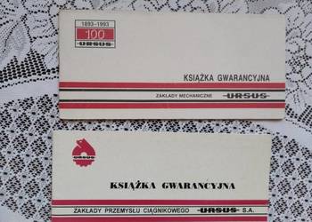 Ursus książka gwarancyjna katalog nowa oryginalna