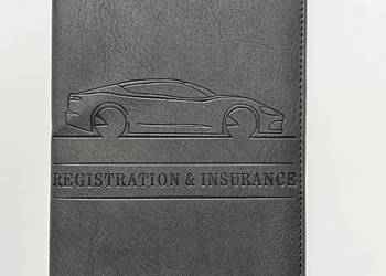 Etui na dokumenty samochodowe Registration & Insurance – czarne