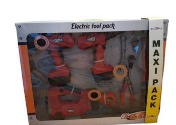 Zestaw narzędzi dla dzieci wkrętarka latarka wyżynarka