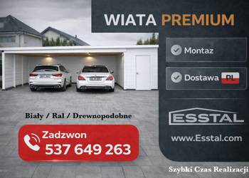 Jednospadowa Wiata Garażowa |Garaż Blaszany- Carport  – ESSTAL-