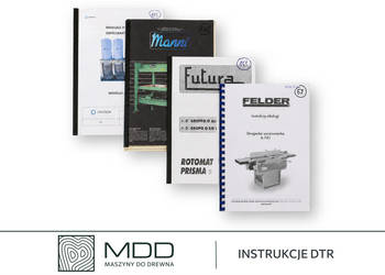Instrukcje DTR do maszyn stolarskich