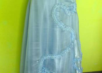 Spódnica - maxi - szyfon i satyna - 38 M - pas 70 cm