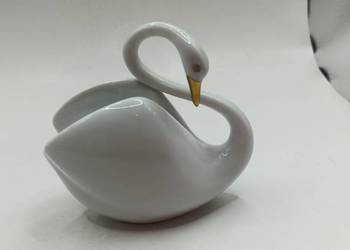 Figurka porcelana łabędź Węgry