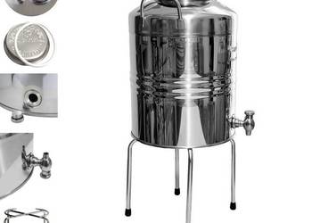 Antałek Beczka Dyspenser stal nierdzewna inox beczułka 10L z kranem 1/2"