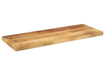Blat do stolika 90x20x25 cm prostokątny surowe drewno mango WM-371284