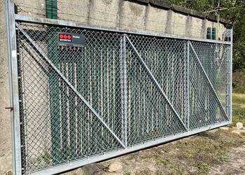 Brama przemysłowa 10m skrzydła 2x5m dwuskrzydłowa wjazdowa