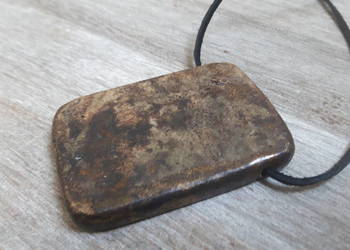 Naszyjnik ceramiczny ręcznie wykonany.