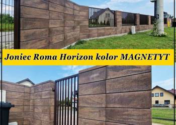 Pustak na ogrodzenie Joniec Roma Horizon kolor MAGNETYT
