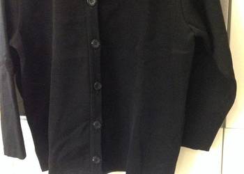 Sweter Rozpinany Czarny  Damski rozm M  Wełniany, Żywa Wełna