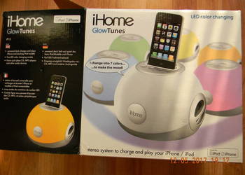 iHome GlowTunes -Stacja dokująca/głośnik do IPhon'a IPad'a