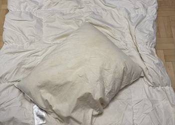 Komplet pościeli Jysk kołdra i poduszka Comfort ecru kołdra 183/133