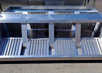 OKAP GASTRO CENTRALNY Z FILTRAMI - 220/170/50 CM - M.1694.N