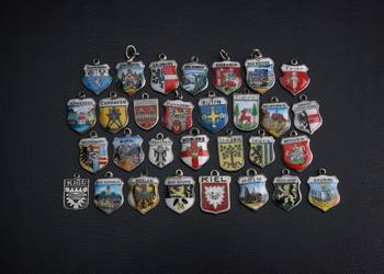 NIEMCY LANDY SREBRNE HERBY zestaw 30 szt.(K120)