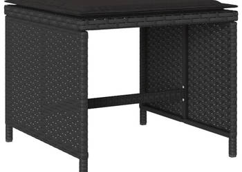 13-cz. zestaw mebli do ogrodu poduszki czarny rattan PE WM-3278106
