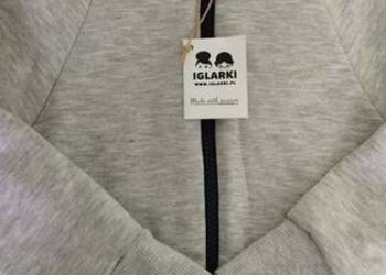 Bluza na zamek z kapturem i kieszeniami nowa ręcznie szyta firma Iglarki