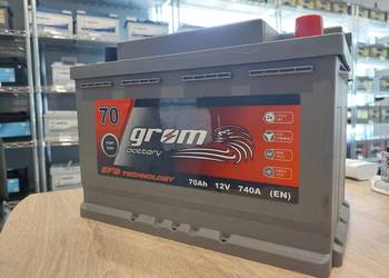 Akumulator GROM EFB START&STOP 70Ah 740A Prawy Plus