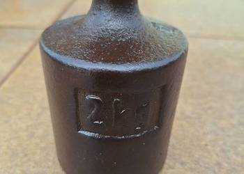 Stary odważnik do wagi ciężarek żeliwny 2 kg vintage Stary odważnik do wagi ciężarek żeliwny 2 kg vintage