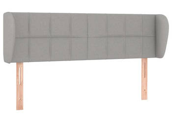Zagłówek uszak jasnoszary 147x23x78/88 cm tkanina WM-3117142