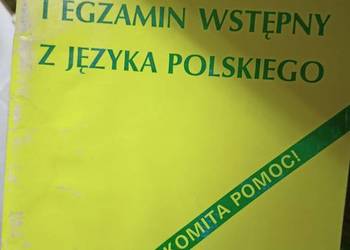 Matura egzamin wstępny z języka polskiego podręczniki szkoln